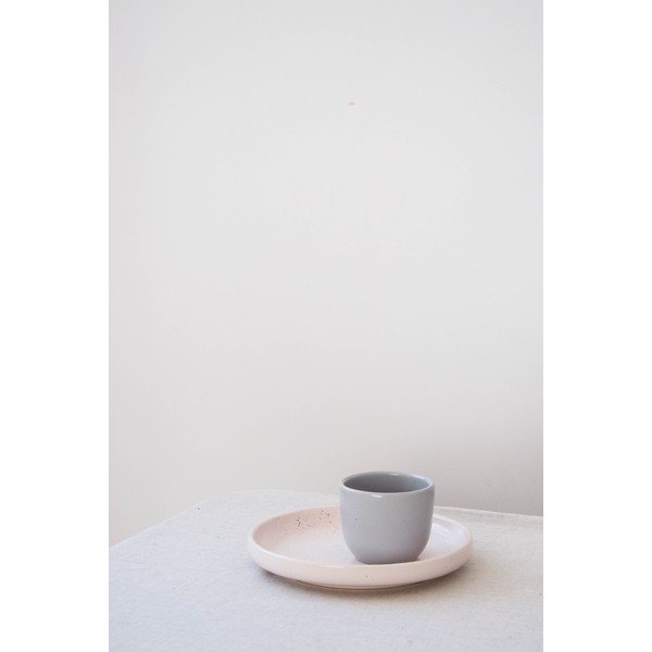 Svetlo roza kamnoseški desertni krožnik ÅOOMI Dust, ø 17 cm-image-3