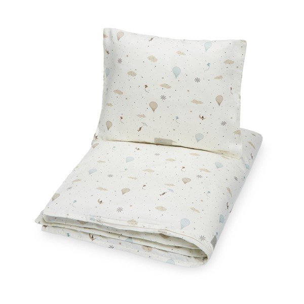 Slonokoščena otroška posteljnina za otroško posteljico iz organskega bombaža 100x140 cm Dreamland – Cam Cam Copenhagen