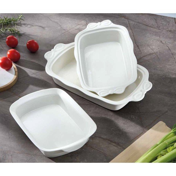 Posoda za peko iz porcelana new bone china 23x37,5 cm Fiocco – Brandani-image-1