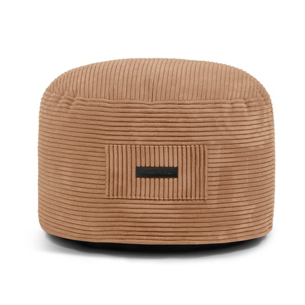 Rjav tabure iz rebrastega žameta Om 60 – SLOWDOWN