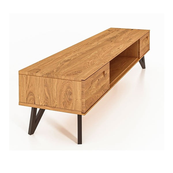 TV omarica iz hrastovega lesa 182x42 cm Golo - The Beds-image-3