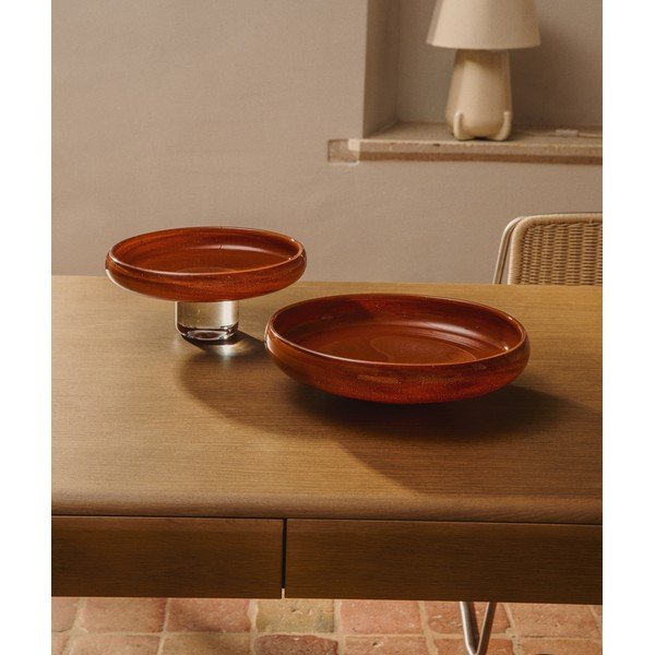 Steklena okrasna skleda ø 34 cm Denuo – Kave Home-image-1