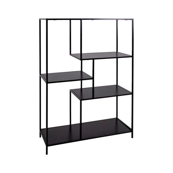 Črna knjižna omara House Nordic Vita Shelf, 80 x 120 cm-image-1