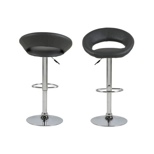 Črni barski stolček Actona Plump-image-2