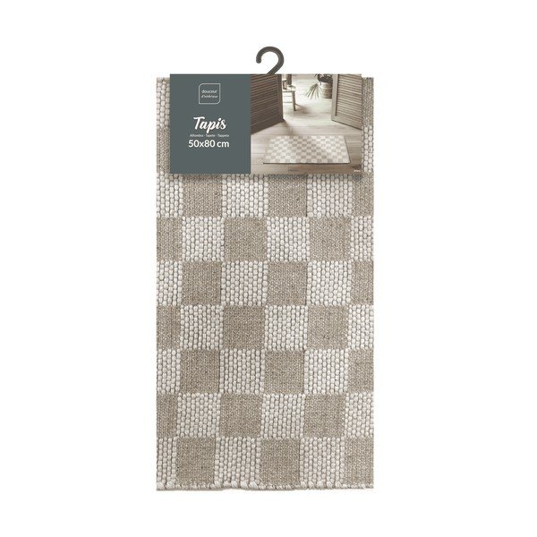 Pralna preproga iz mešanice bombaža v naravni barvi 50x80 cm Jenna – douceur d'intérieur-image-4