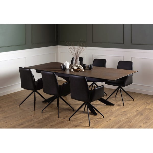 Keramična raztegljiva jedilna miza 100x240 cm Irwine – Actona-image-2