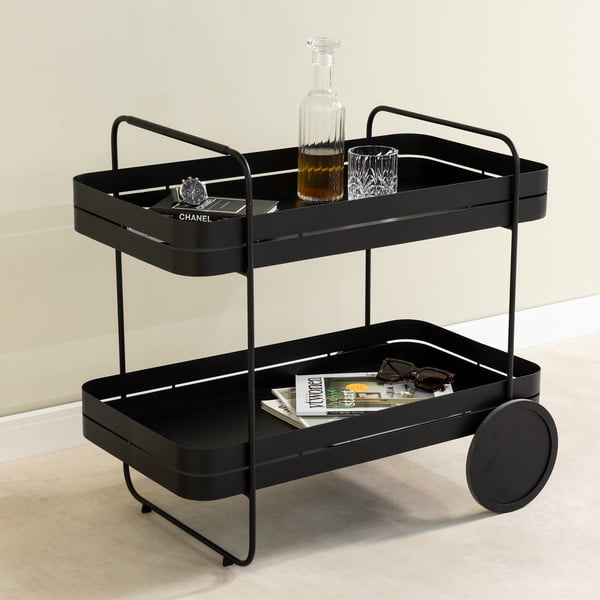 Kovinski servirni voziček na kolesih 74x42 cm Gin & Trolley – Spinder Design-image-1
