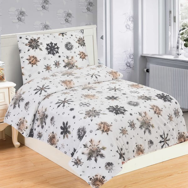 Enojna posteljnina iz mikropliša 140x200 cm Nord Flake – My House