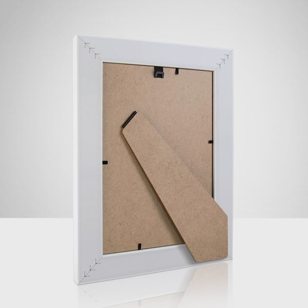 Bel plastičen stoječ in stenski okvir 21x26 cm-image-1