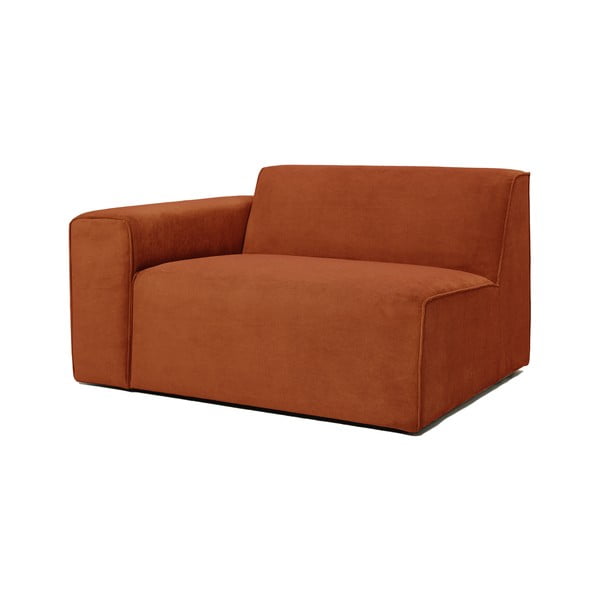 Oranžen končni modul kavča Scandic Sting, 124 cm, levi kot-image-2