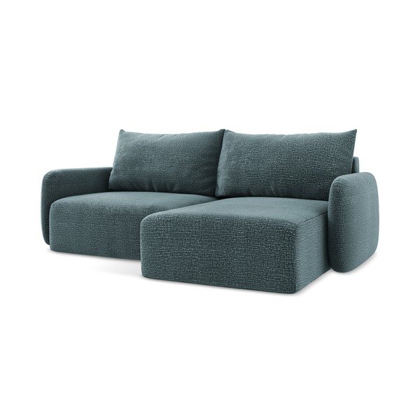 Turkizna raztegljiva/s prostorom za shranjevanje kotna sedežna garnitura (desni kot) Kalena – Makamii-image-1