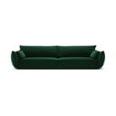 Temno zelena žametna sedežna garnitura 248 cm Vanda – Mazzini Sofas