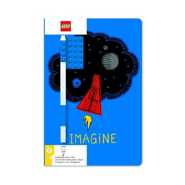 Komplet beležnice in pisala LEGO® Imagine