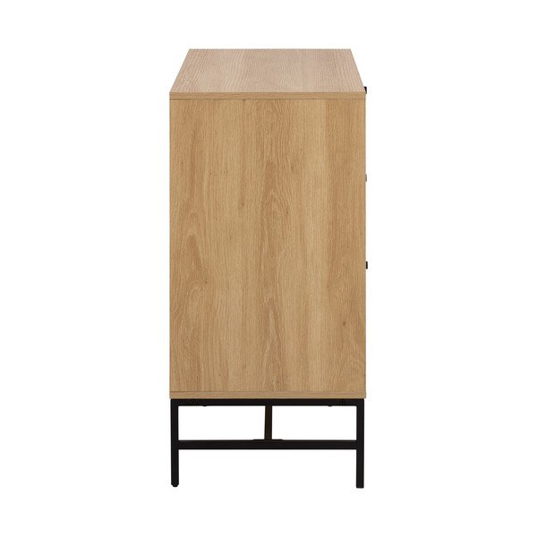 Komoda v hrastovem dekorju v naravni barvi 81x80x40 cm Albany  – Actona-image-3