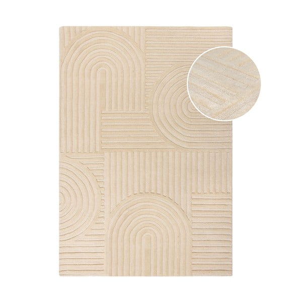 Bež ročno tkana volnena preproga 240x340 cm Zen Garden – Flair Rugs