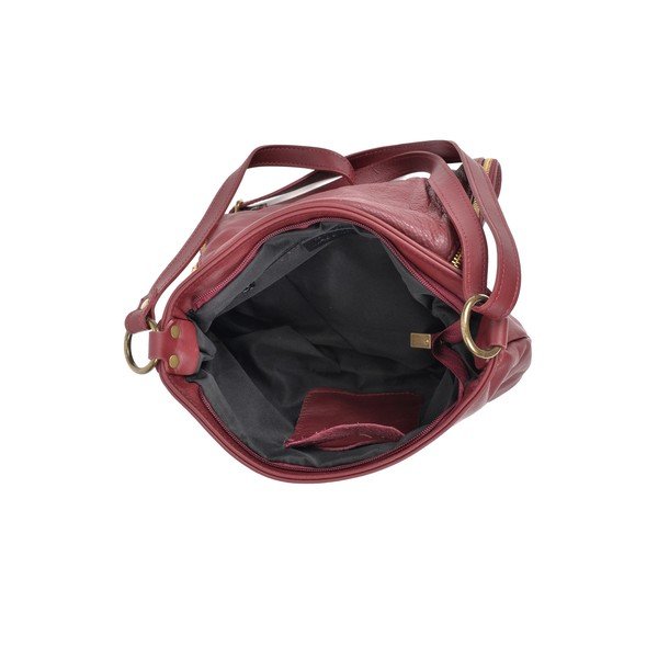 Vino rdeča usnjena torbica Isabella Rhea Martín-image-2