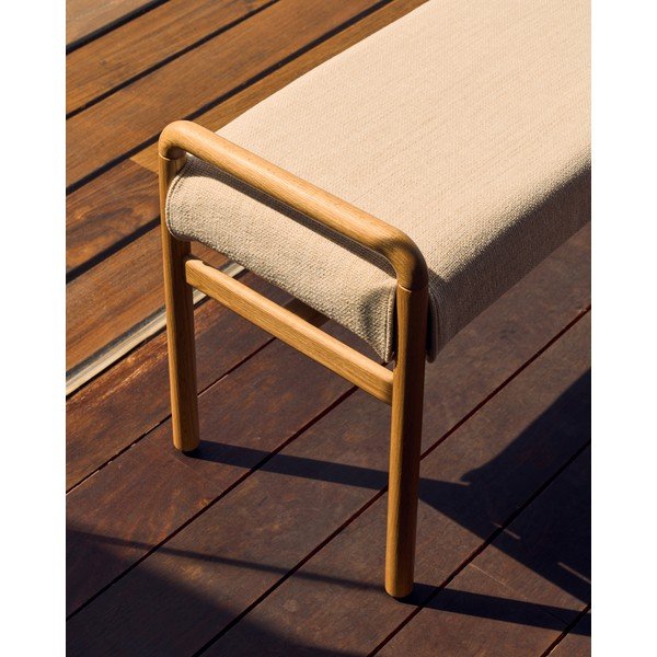 Kremno bela/naravna klop Macaret – Kave Home-image-3