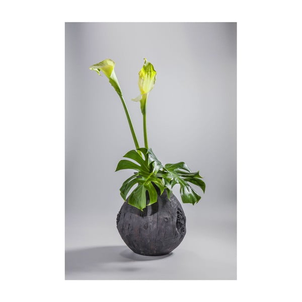 Črna vaza Kare Design Elemento, višina 41 cm