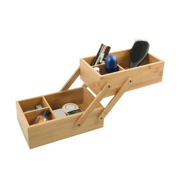 Bambusov kopalniški organizator za kozmetiko v naravni barvi Isalys – MSV-image-2