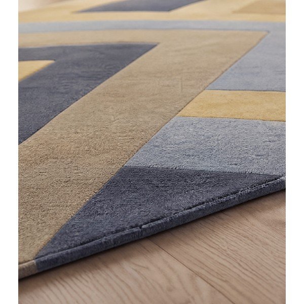 Sivo-rumena preproga Asiatic Carpets Big Zig, 160 x 230 cm-image-3