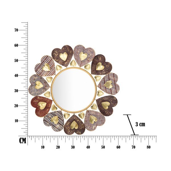 Mauro Ferretti Stensko ogledalo Cuori, ø 61 cm-image-2