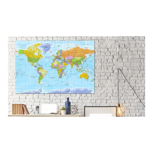 Stenski zemljevid sveta Bimago Orbis Terrarum, 90 x 60 cm-image-1