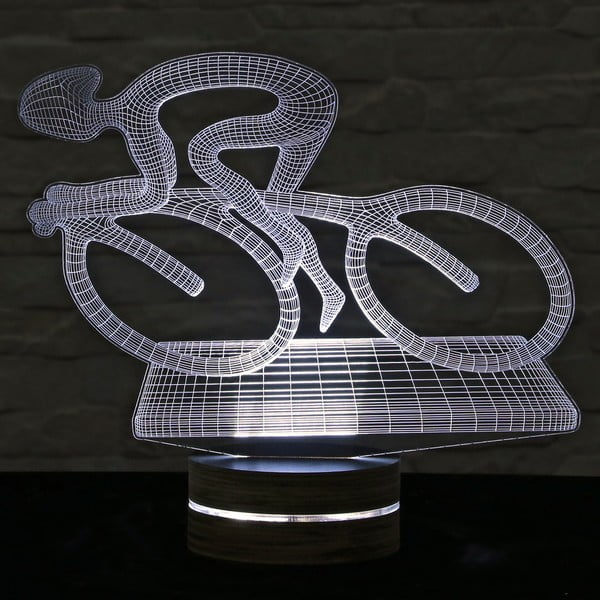 3D namizna svetilka Bike