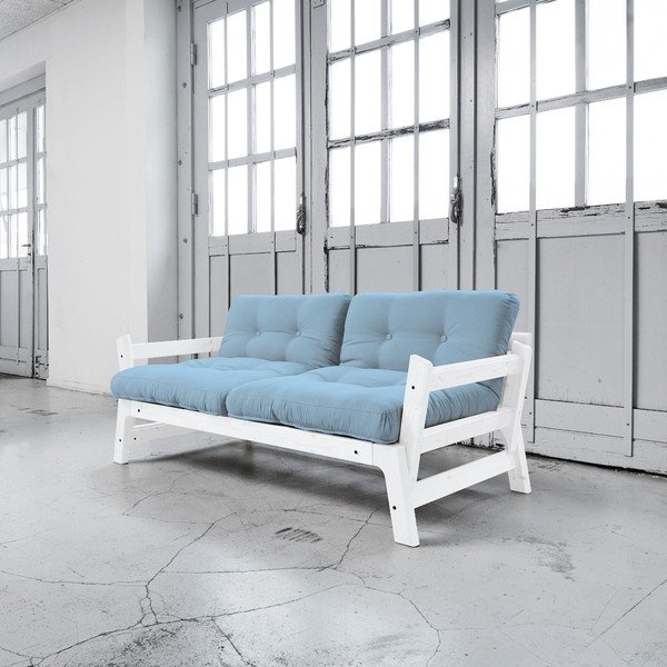 Kavč postelja Karup Step White/Celeste
