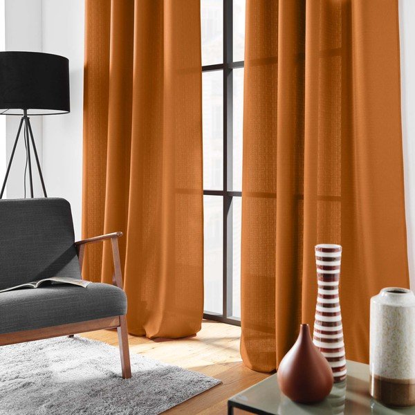 Rjava zavesa 140x280 cm Soline – douceur d'intérieur-image-1