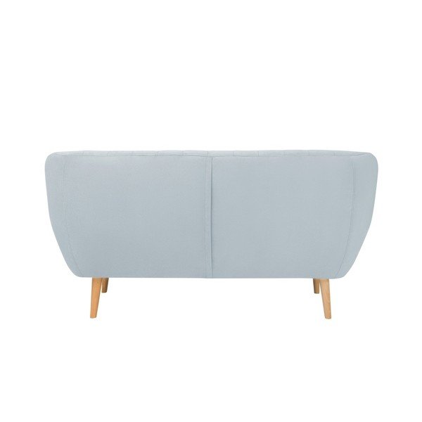 Svetlo modra žametna zofa Mazzini Sofas Sardaigne, 158 cm-image-3