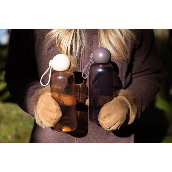 Rjava steklenica za vodo za na pot iz reciklirane plastike 650 ml Tom – Sagaform-image-3