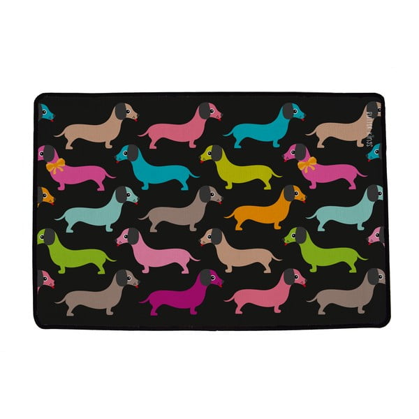 Predpražnik 45x75 cm Dachshunds in Colours – Butter Kings