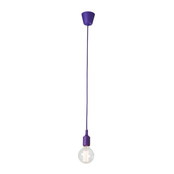 Vijolična viseča svetilka brez senčila SULION Sula