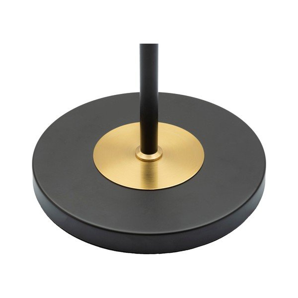 Stoječa svetilka s tekstilnim senčilom v črni in zlati barvi (višina 153 cm) Levels – Mauro Ferretti-image-2