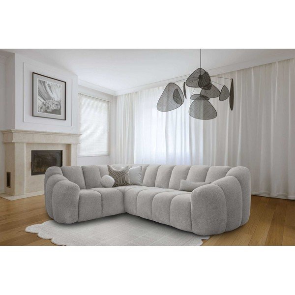 Svetlo siva kotna sedežna garnitura (levi kot/v obliki črke L) Shell – Miuform-image-4