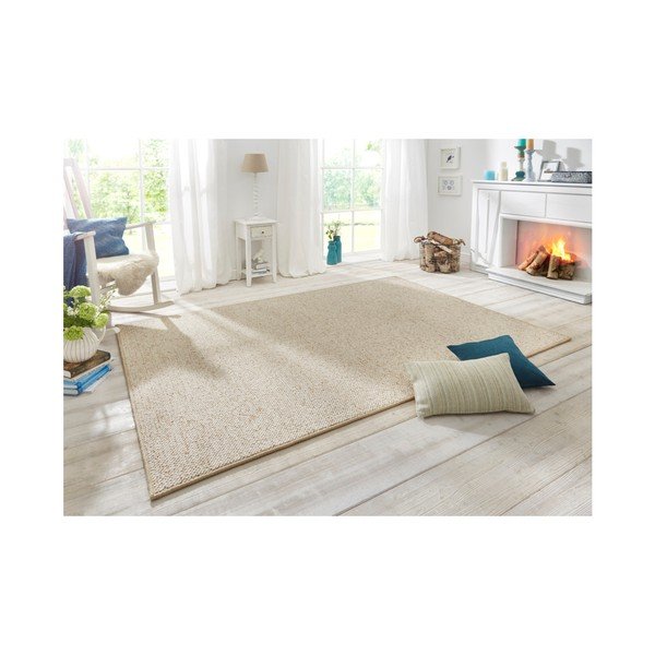 Kremna preproga BT Carpet Wolly, 60 x 90 cm-image-1