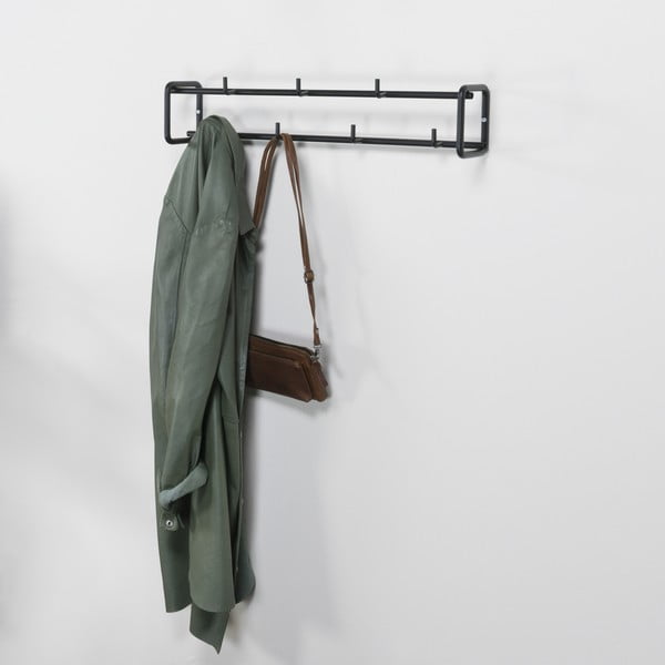 Črn kovinski stenski obešalnik Clint – Spinder Design-image-4