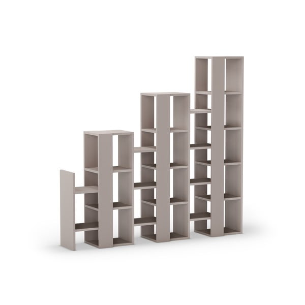 Sivo-bež regal 158x151 cm Anissa – Marckeric-image-3