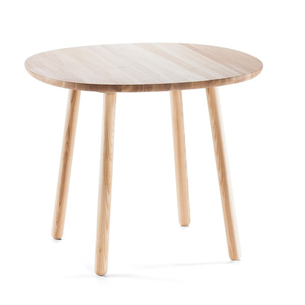 Jedilna miza iz masivnega lesa EMKO Naïve, ⌀ 90 cm