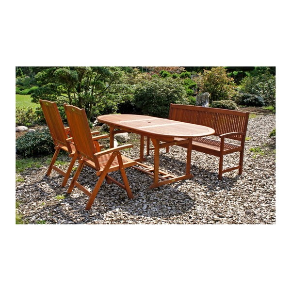 Vrtna klop-trosed  iz evkaliptusovega lesa Garden Pleasure Stockholm-image-2