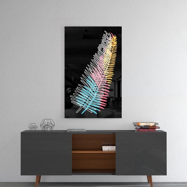 Steklena slika Insigne Colored Fern, 46 x 72 cm-image-3