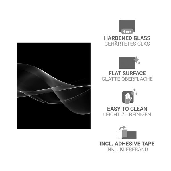 Stenska zaščitna plošča za štedilnik iz kaljenega stekla 70x60 cm Smoke – Wenko-image-3