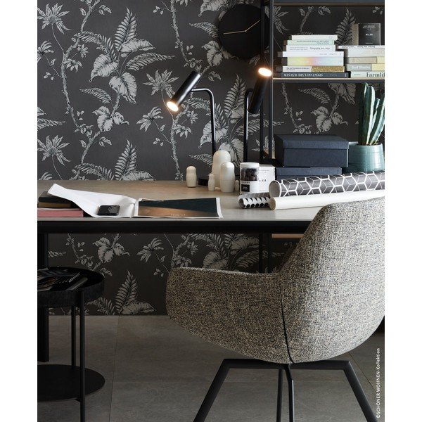 Črna LED zatemnitvena namizna svetilka (višina 48 cm) Stina – Fischer & Honsel-image-1