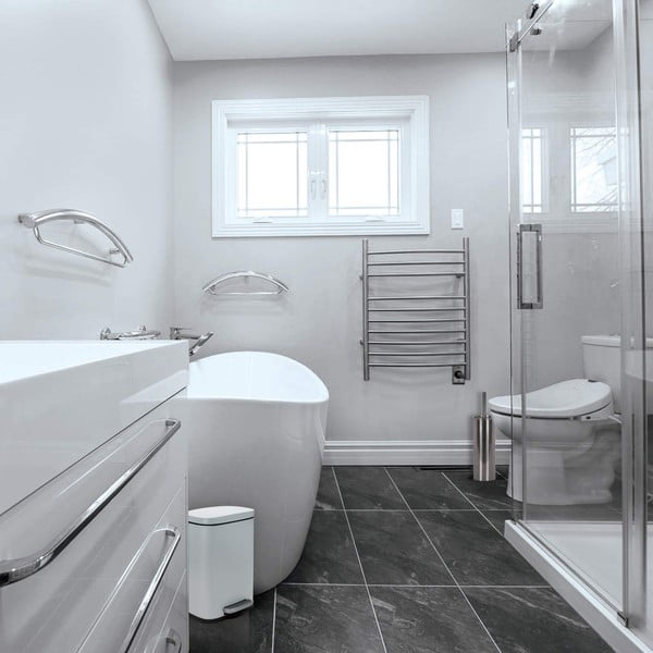 Mat bel jeklen koš za smeti s pedalom 5 l Akira – Spirella-image-3