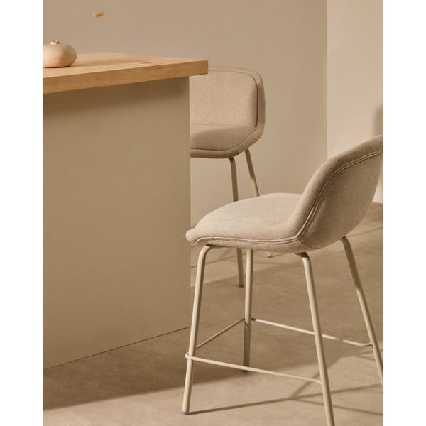 Bež barski stol (višina sedeža 65 cm) Aimin – Kave Home-image-1