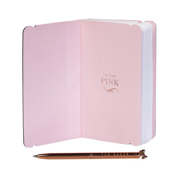 Roza zvezek s pisalom Ted Baker Bow-image-1