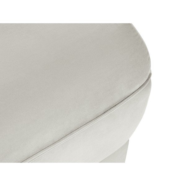 Bež žameten tabure Lando – Micadoni Home-image-4