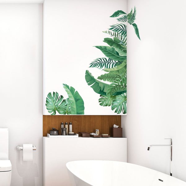Stenska nalepka 60x90 cm Tropical Leaves - Ambiance-image-3