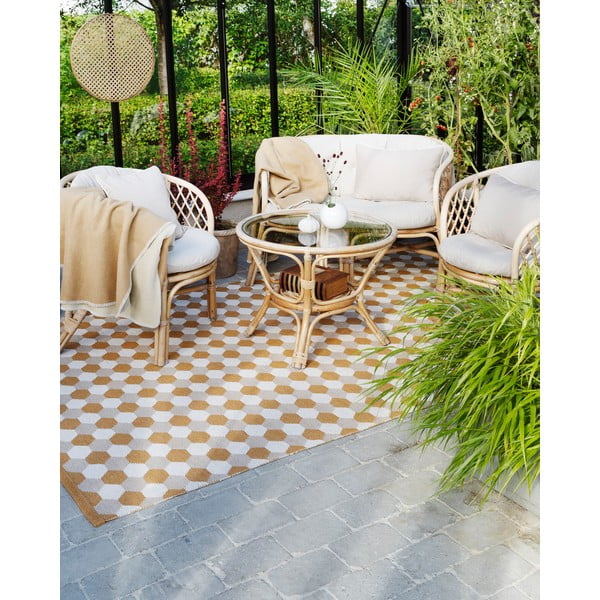 Oker rumen zunanji in notranji tekač 70x160 cm Dana Ochre – Pappelina-image-1