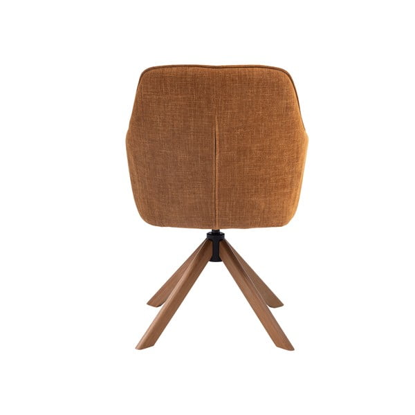 Oranžni oblazinjeni jedilni stoli v kompletu 2 ks Avola – Unique Furniture-image-2